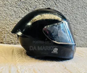 Black Vega Bolt Full-Face Motorcycle Helmet