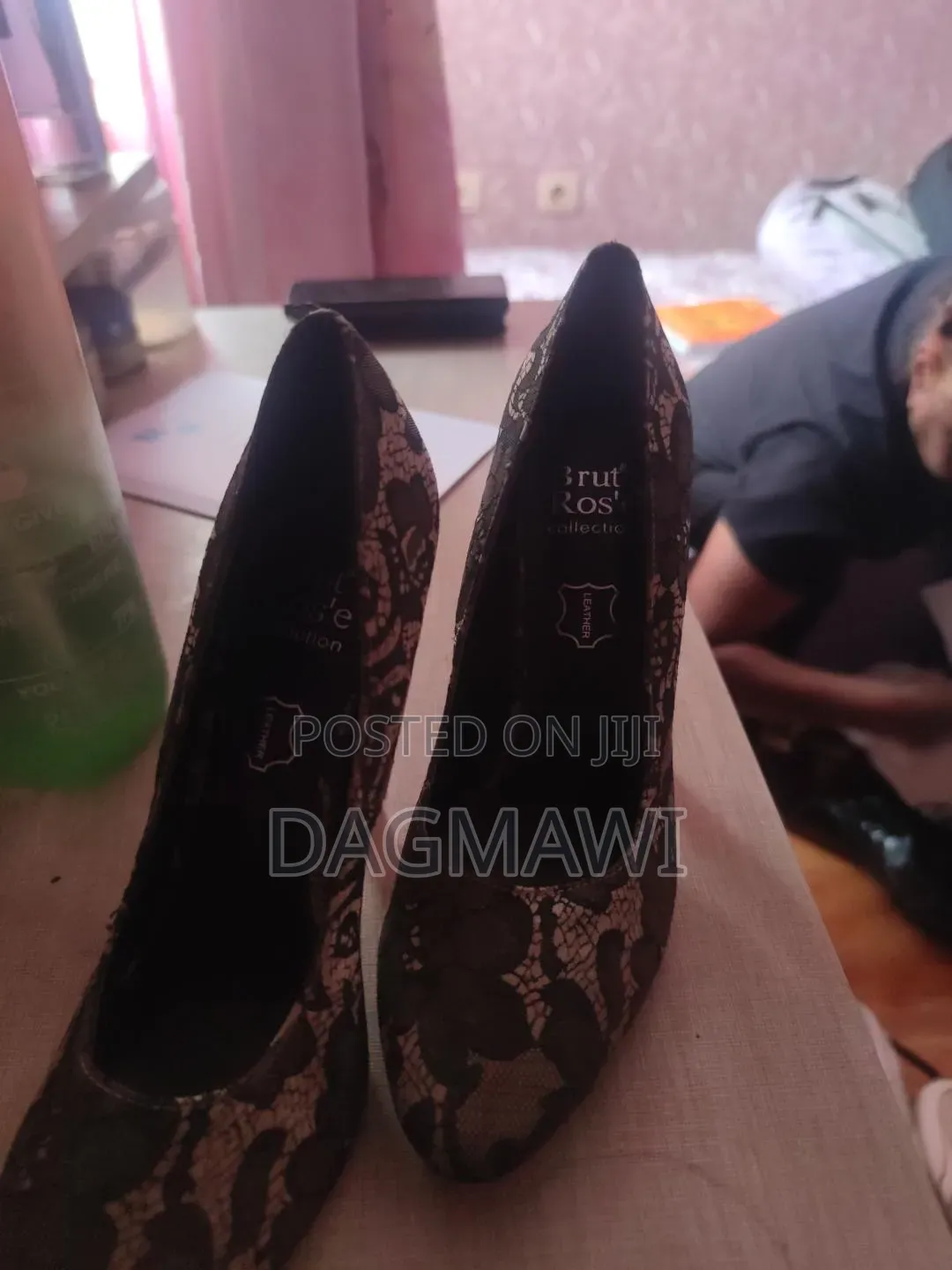 Elegant Leather High-Heel Shoes – Brut Ros’ Collection
