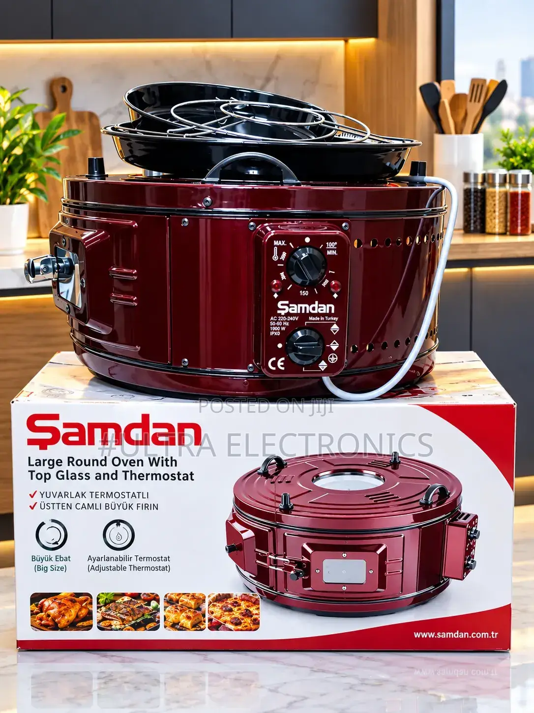Samdan Large Round Oven – 1900W Samdan Large Round Oven