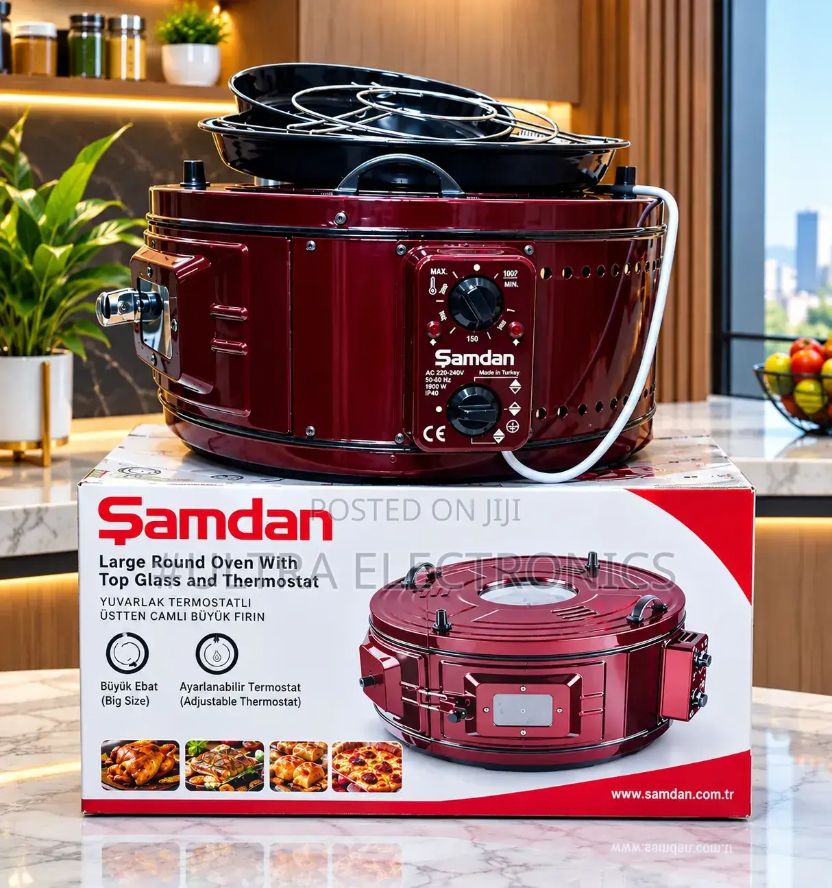 Samdan Large Round Oven – 1900W Samdan Large Round Oven