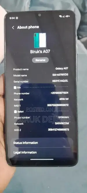 Samsung Galaxy A07 4G 128 GB Gray
