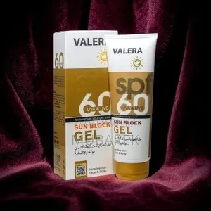Sun Gel SPF 60 Valera | جل شمس طبيعي ومفتح لل