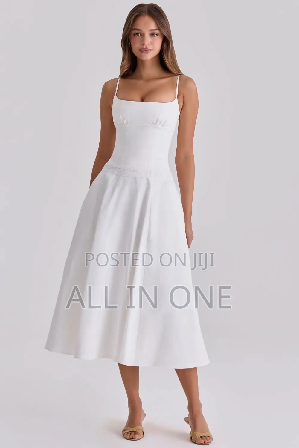 White Cotton High Quality Linen Clothes