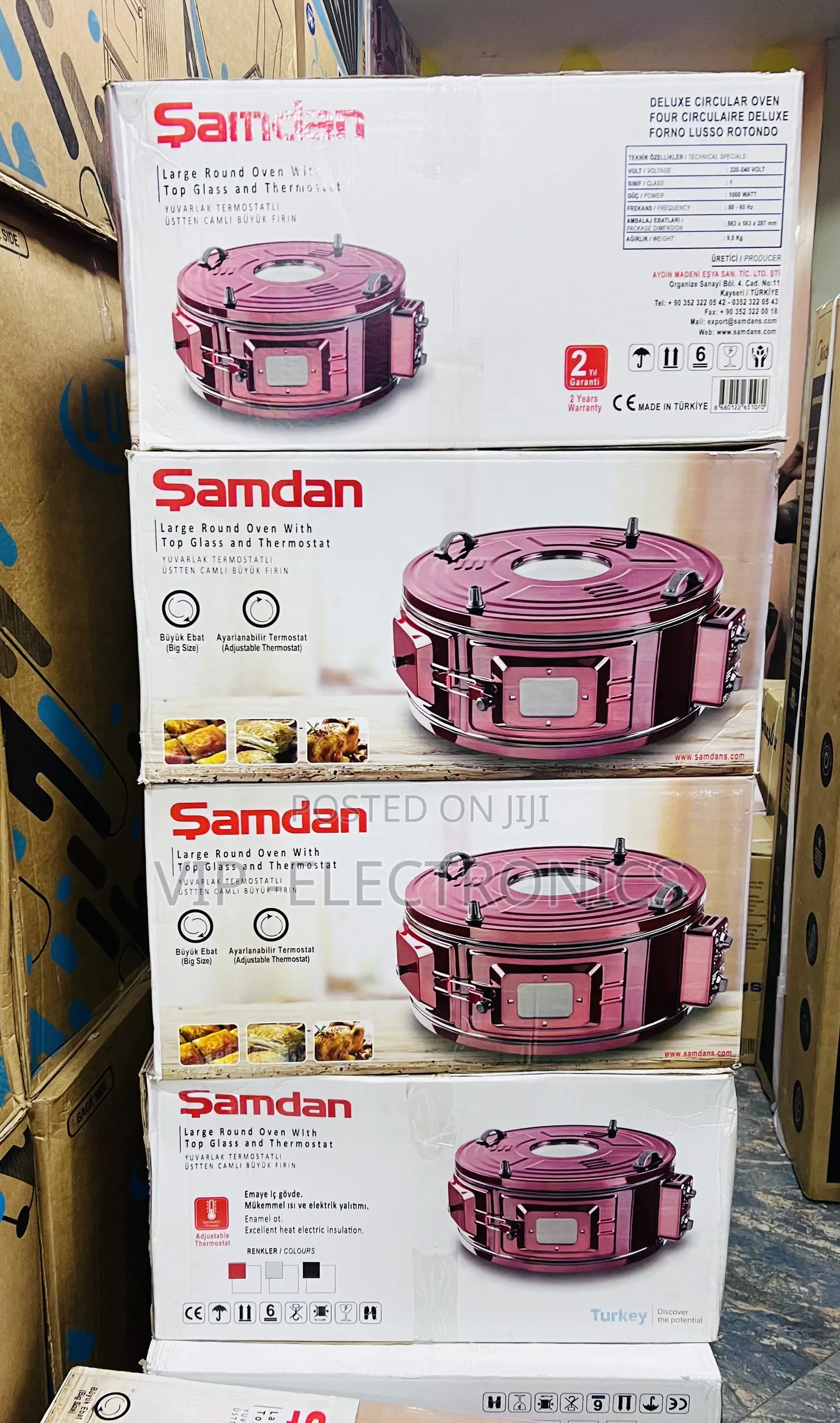 Samdan Round Electric Oven Original Large– Made in Turkey