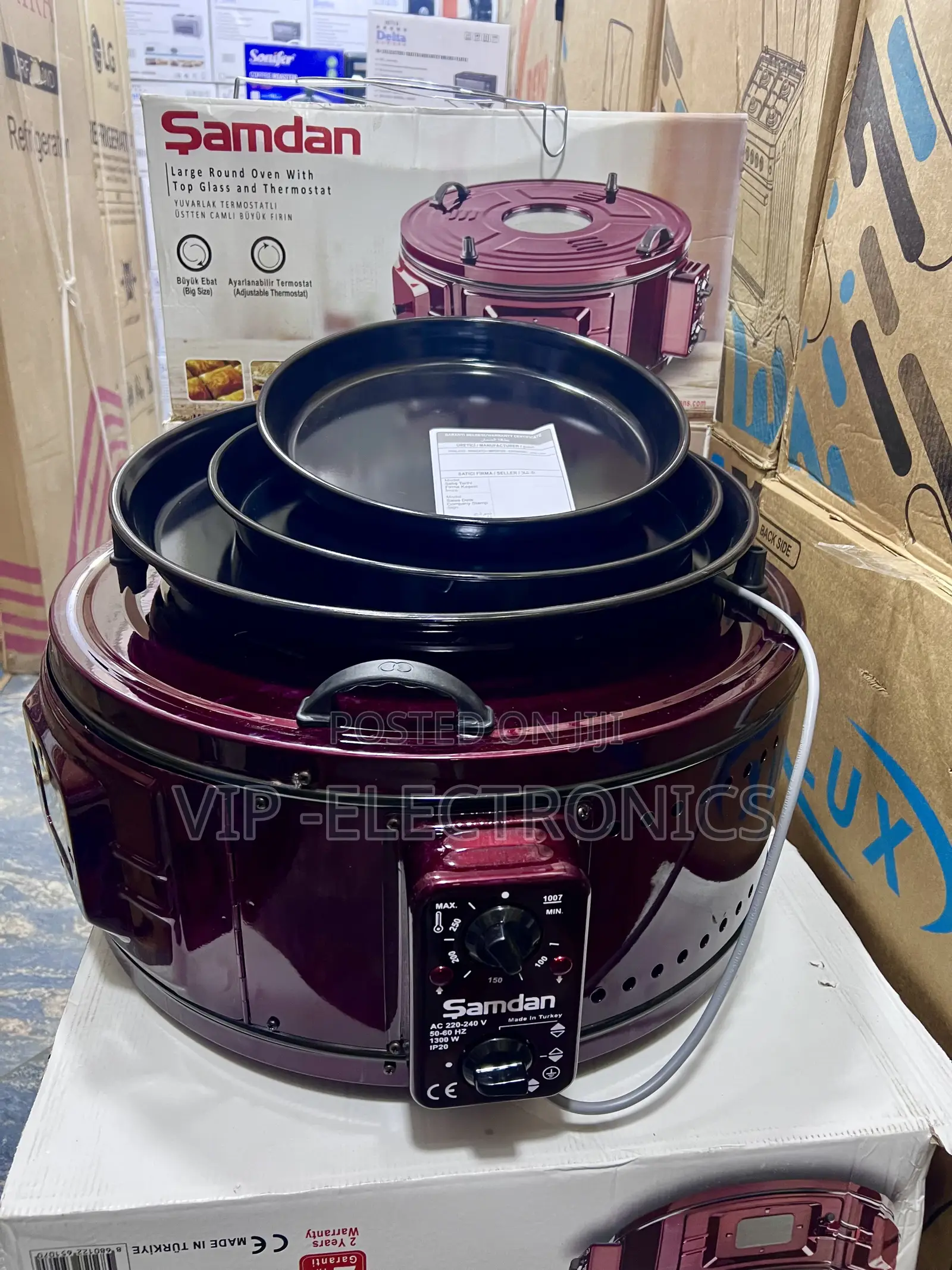 Samdan Round Electric Oven Original Large– Made in Turkey