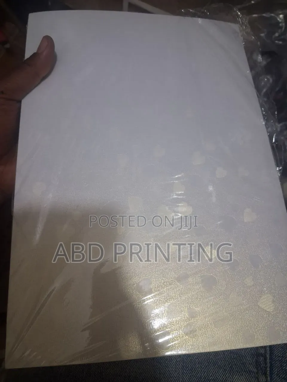 Shine Paper Weding Card