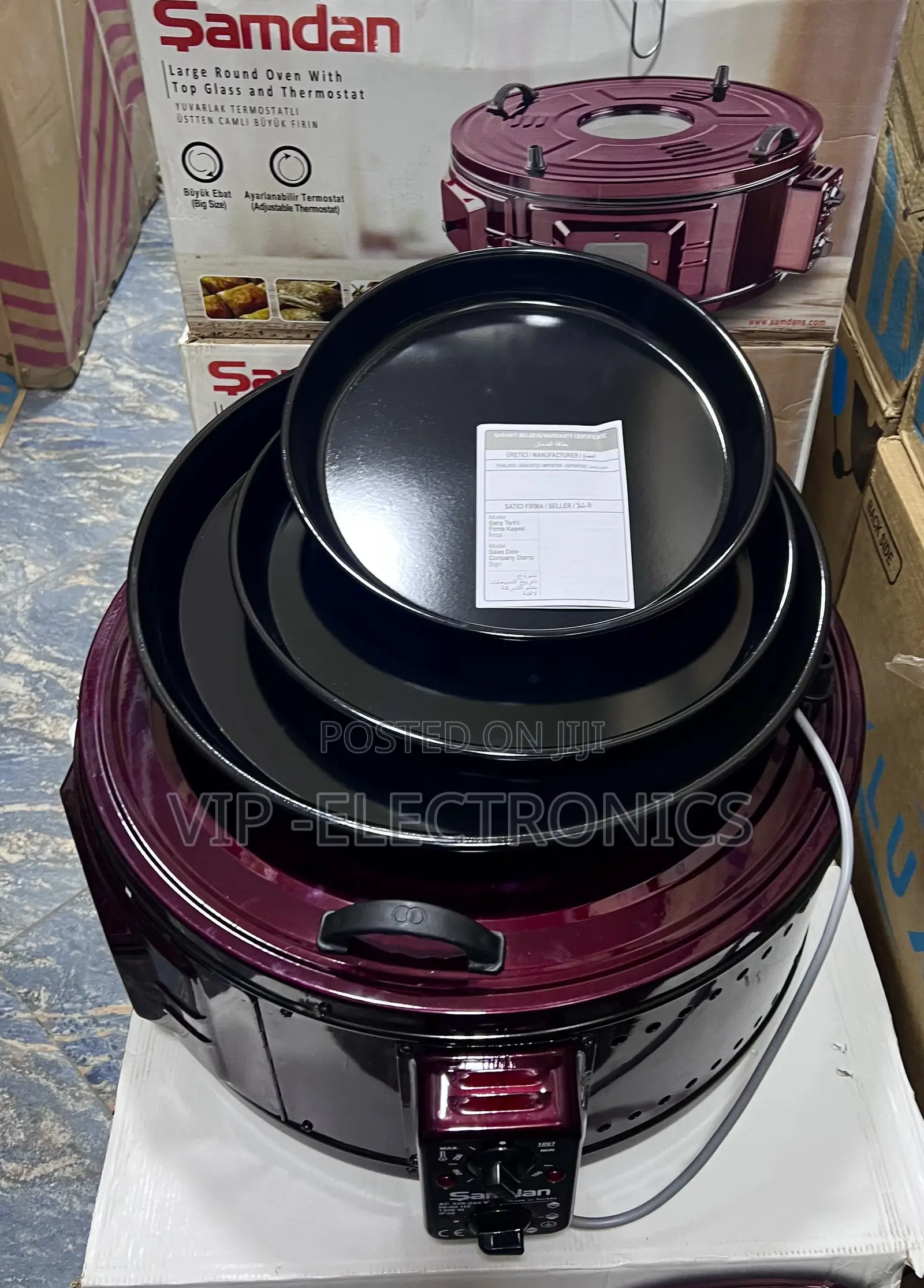 Samdan Round Electric Oven – Original Turkish Quality