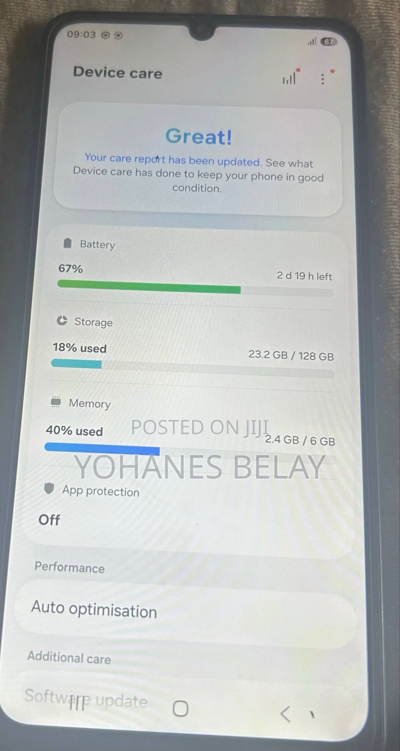 Samsung Galaxy A07 128 GB Green