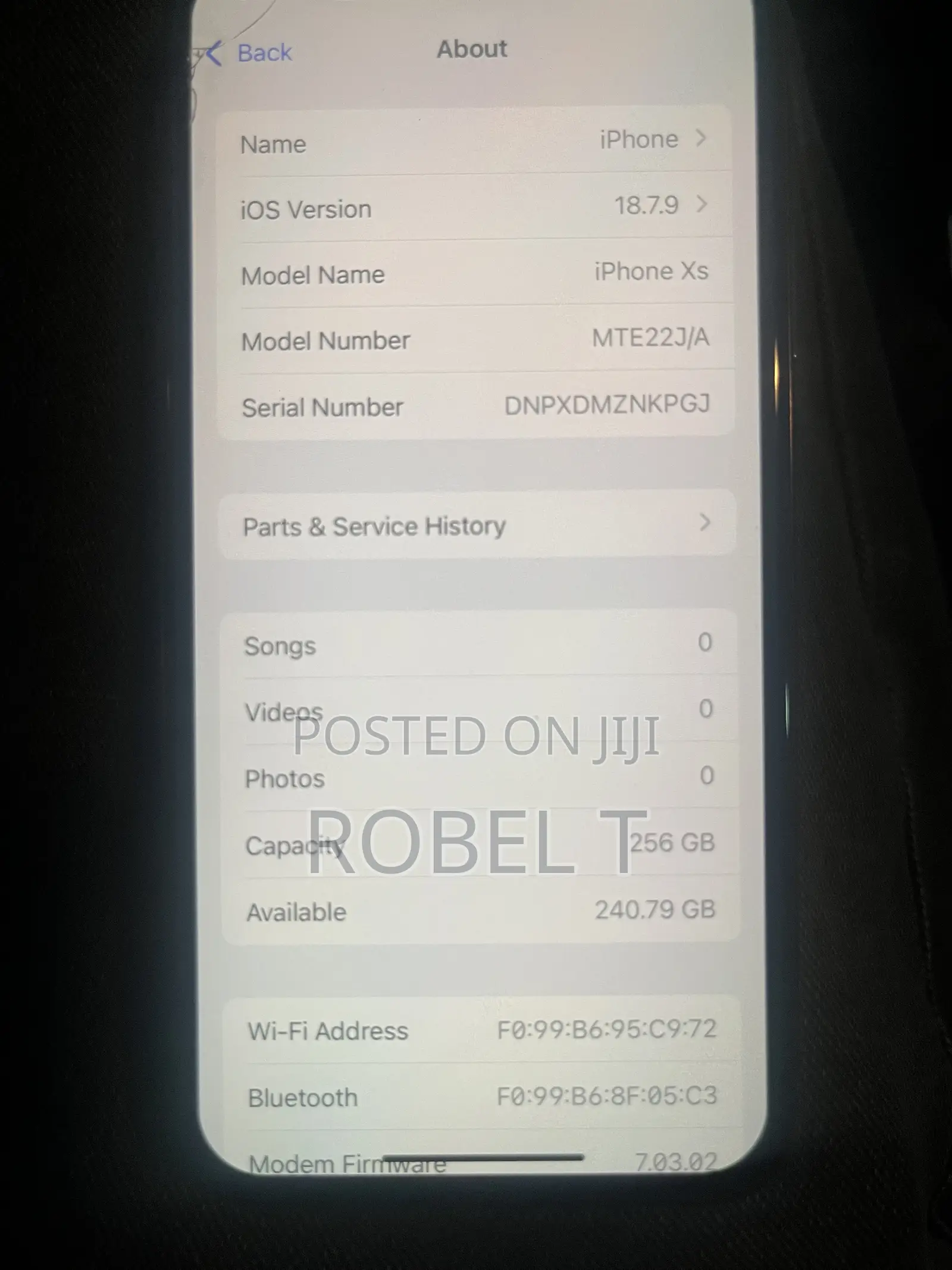 Apple iPhone XS 256 GB Gold