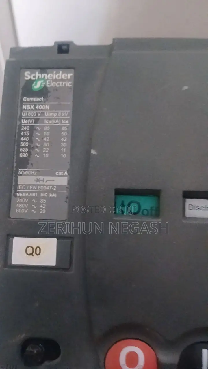 NXS 400 Modeled Circuit Breakers