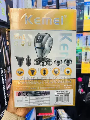 Kemei 5in1 Shever,T-Blade,Nose,Wash Face and Face