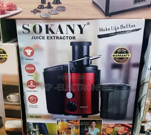 SOKANY Juice Extractor – 800W Electric Juicer With 2-Speed Control