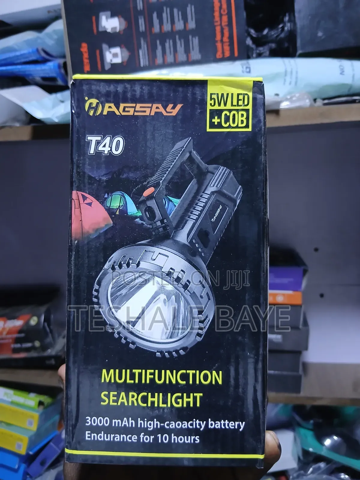 HAGSAY T40 Multifunction Searchlight (ባለብዙ አገልግሎት ሰርችላይት)
