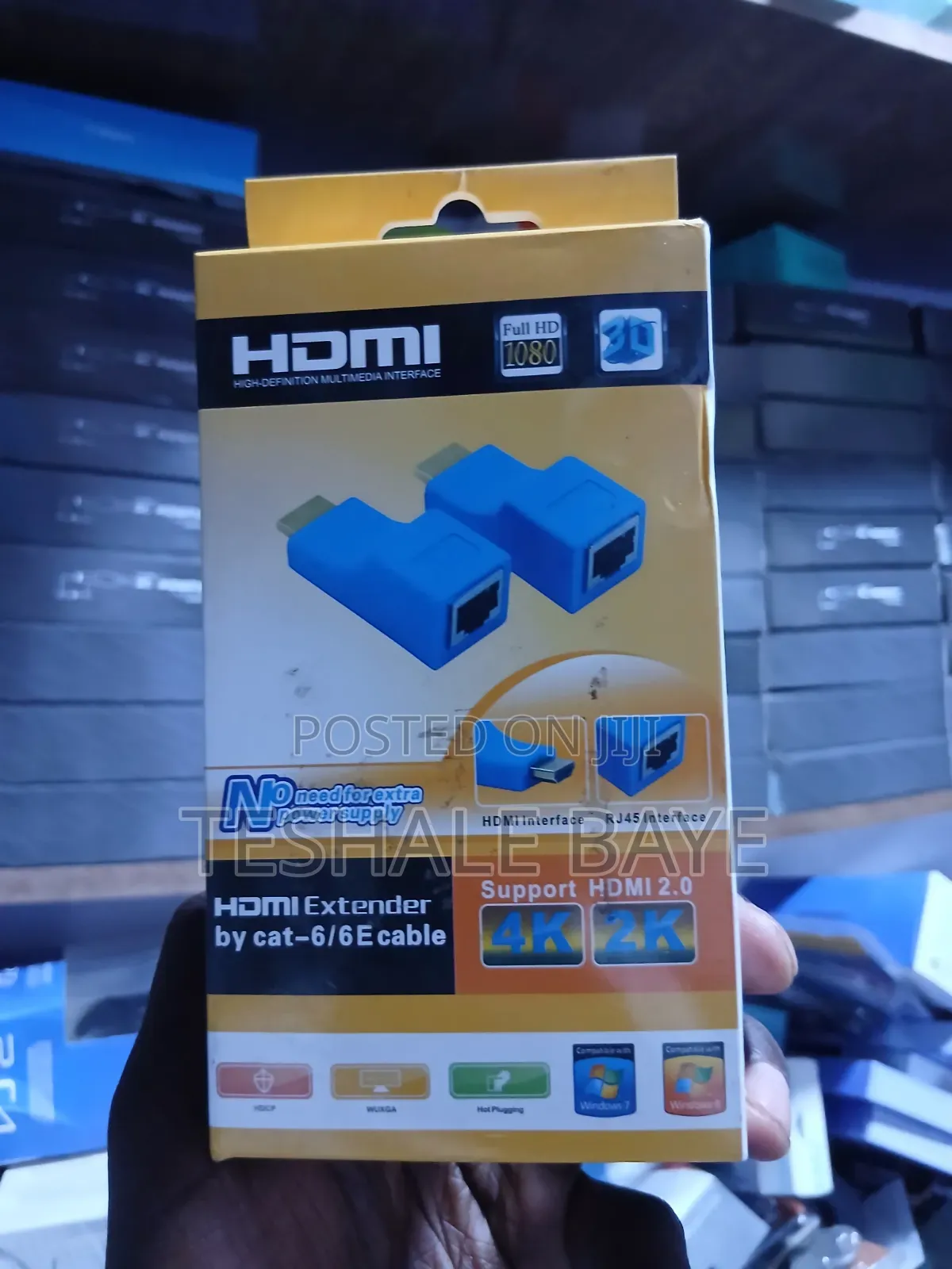 HDMI Extender by Cat-6/6e Cable (የኤችዲኤምአይ ኤክስቴንደር በኔትወርክ ገመድ)
