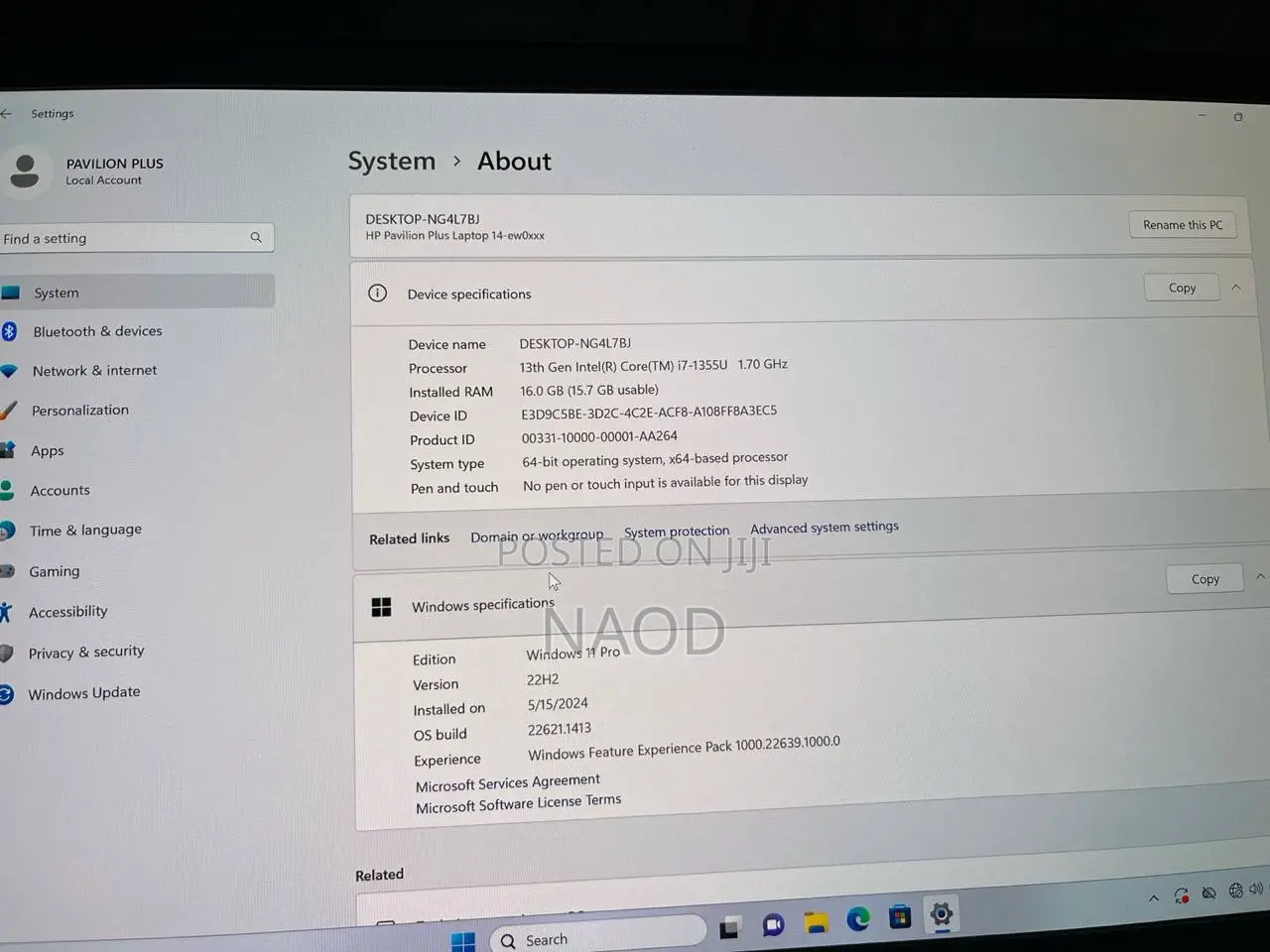Laptop Apple MacBook Air 2020 M1 8GB Apple M1 SSD 256GB