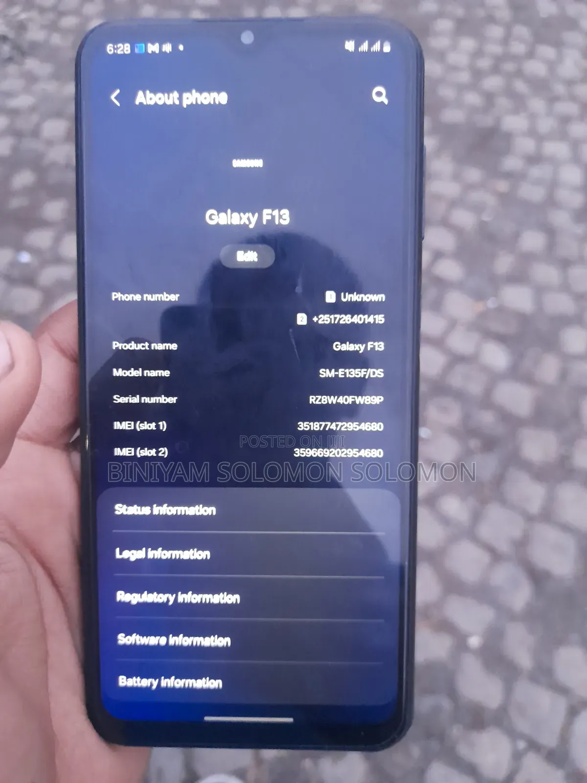 Samsung Galaxy F13 128 GB Black