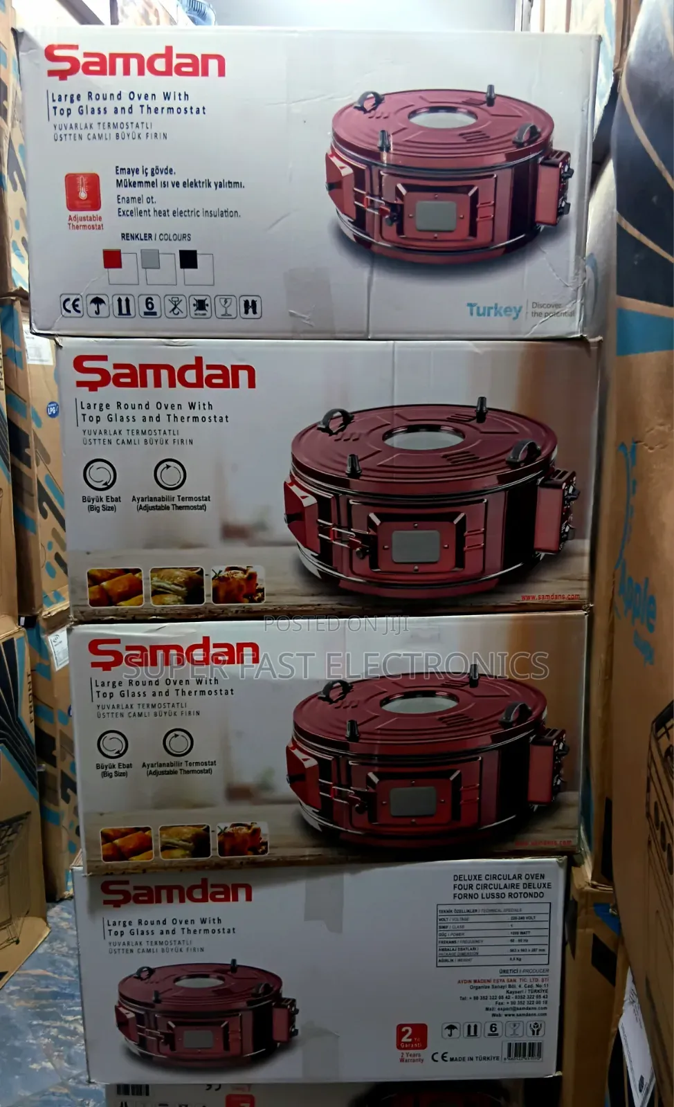 Samdan Round Electric Oven – Made in Turkey