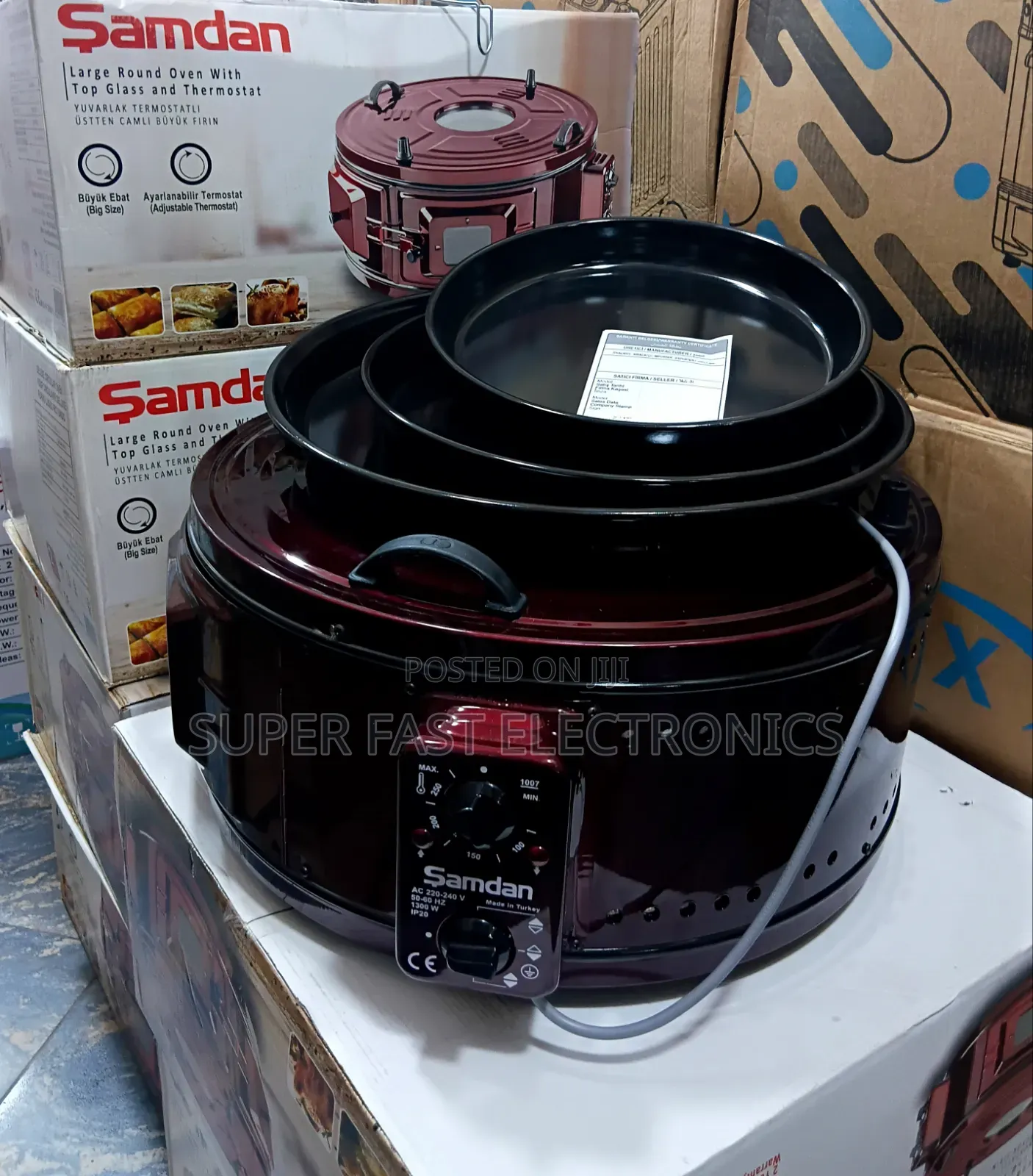 Samdan Round Electric Oven – Made in Turkey