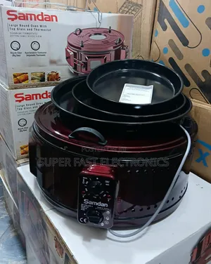 Samdan Round Oven – Deluxe Circular Electric Oven With Top Glass