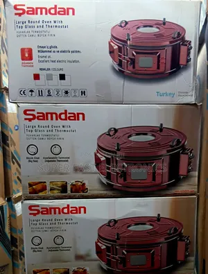 Samdan Round Oven – Deluxe Circular Electric Oven With Top Glass
