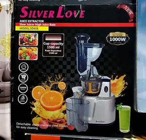 Silver Love Slow Juicer SD60E – 1000W Juice Extractor, 1500ml Capacity