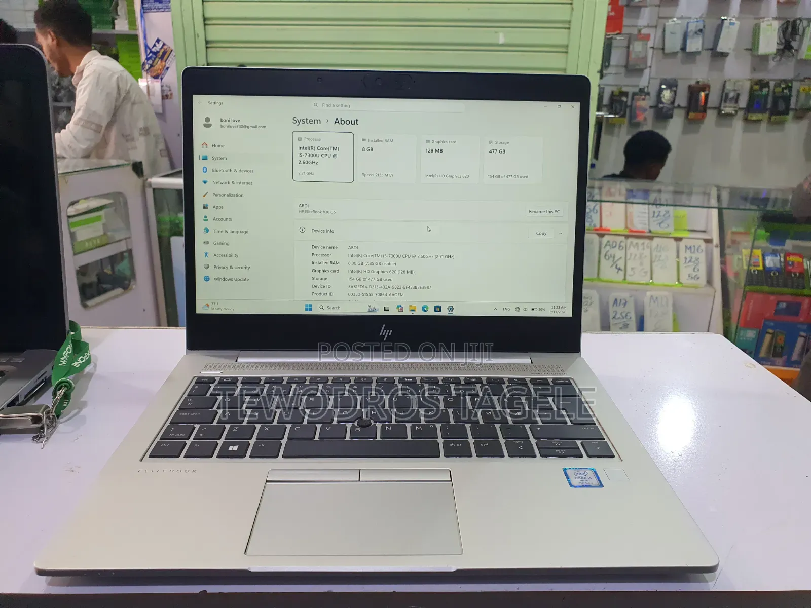 Laptop HP EliteBook 830 G5 8GB Intel Core i5 SSD 512GB