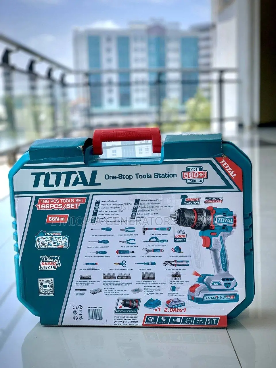 Total Tool Set 166 Pieces With Charegable Drill
