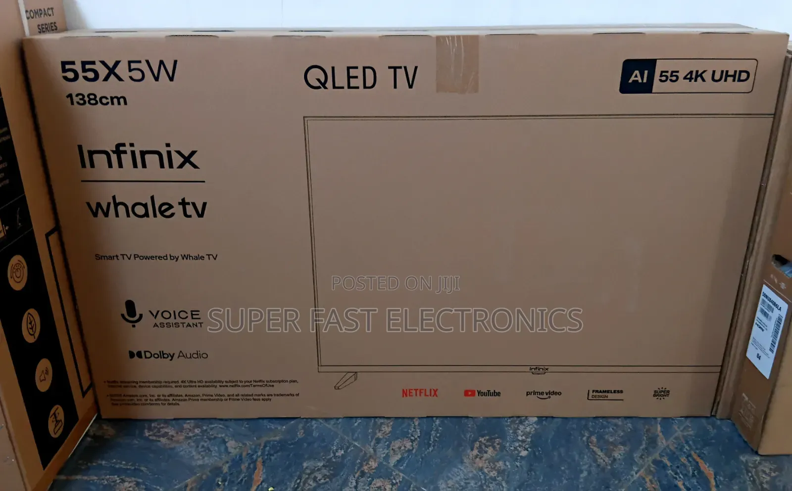 Infinix 55 Inch TV QLED Smart TV – UHD | Whale | Frameless TV