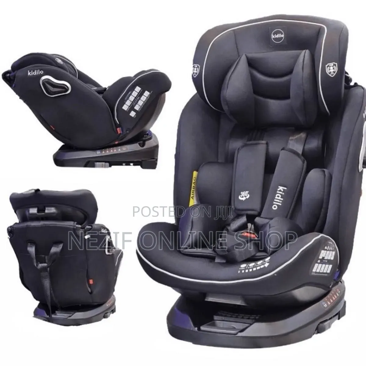 Kidilo 360° Rotating Car Seat With ISOFIX