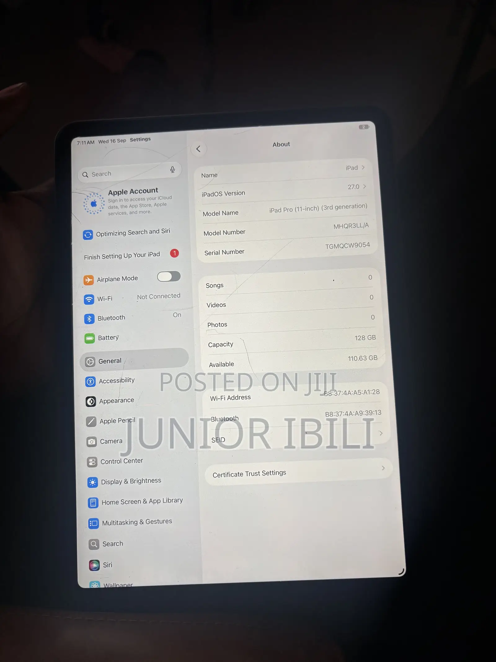 Apple iPad Pro 128 GB Black