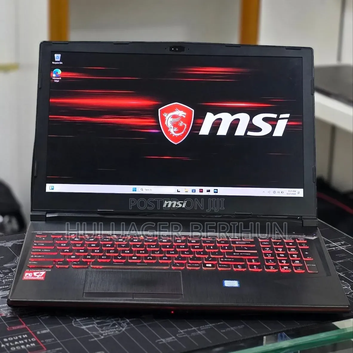 New Laptop MSI GP75 Leopard 16GB Intel Core i7 SSD 256GB