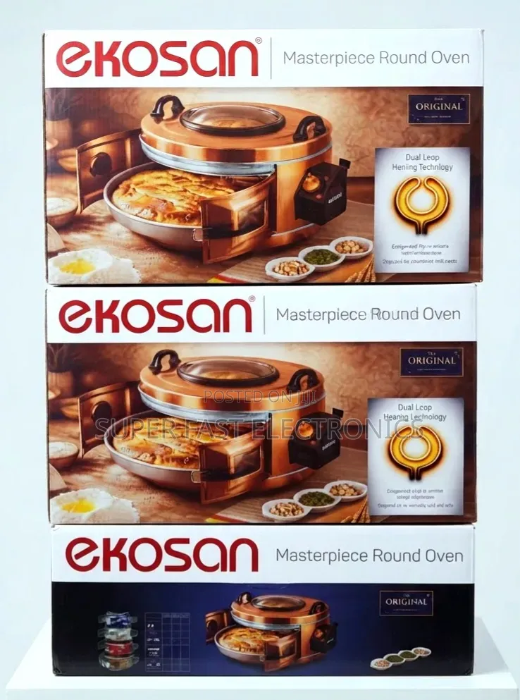 Ekosan Round Electric Oven – Dual Loop Heating Technology High Quality