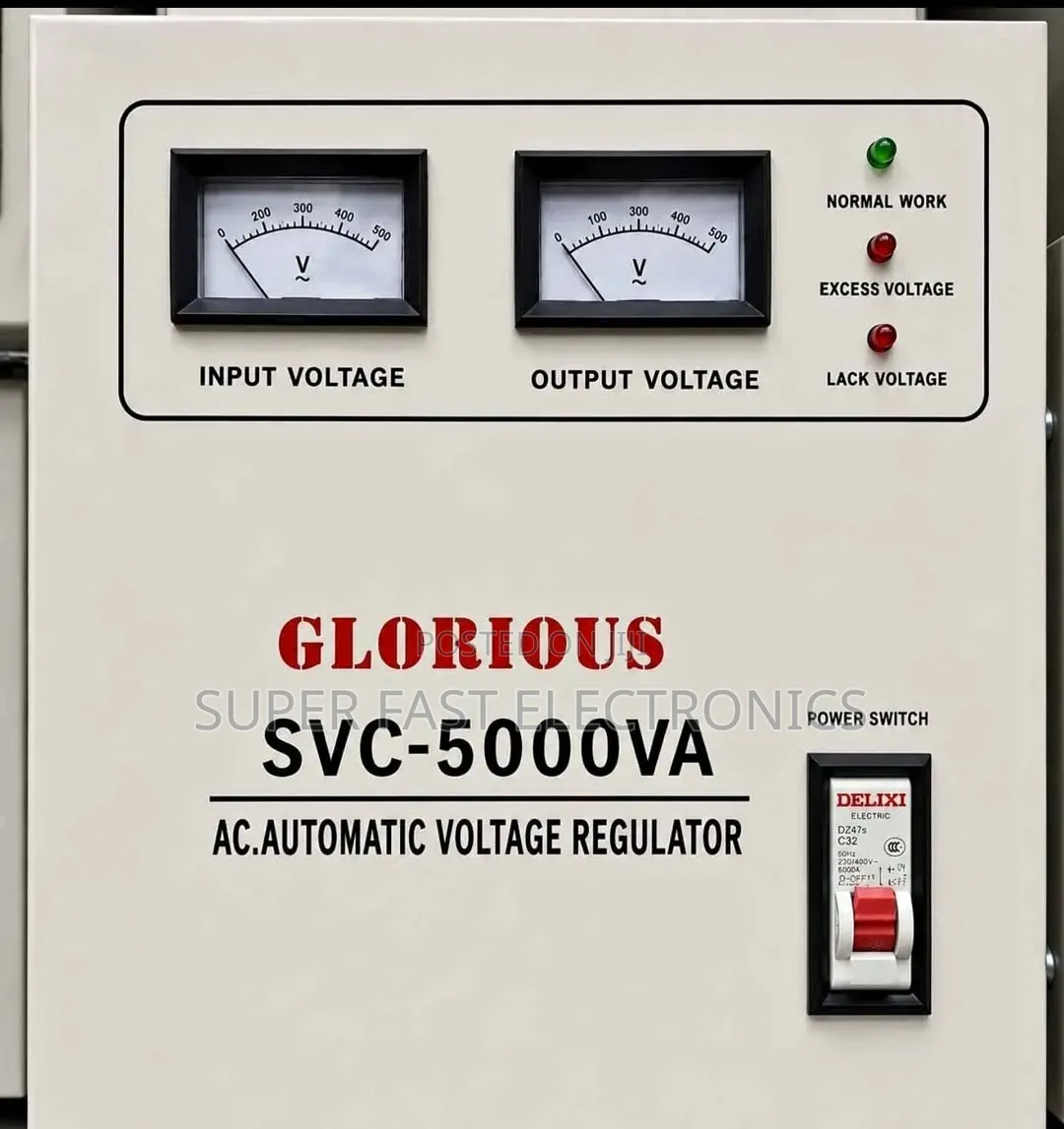 Glorious Stabilizer SVC-5000VA AC Automatic Voltage Regulator