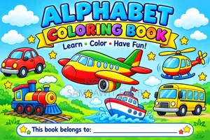 Hard Copy Contour Drawing Coloring Book Including Colored PDF