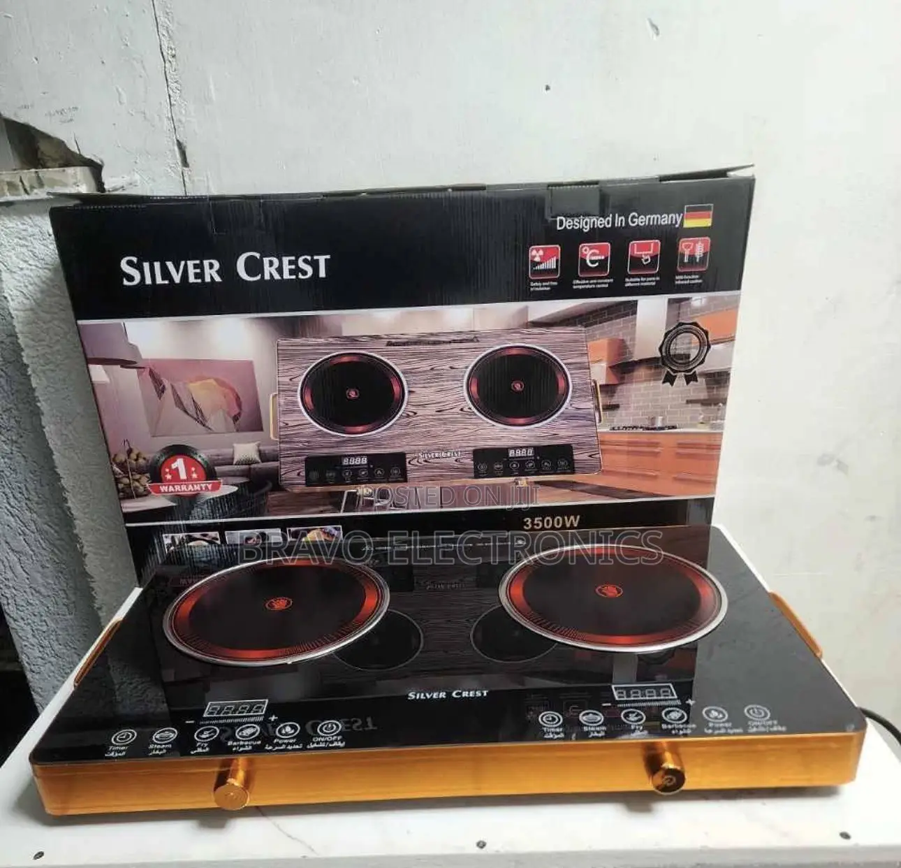 Silver Crest Double Electric Ceramic Stove -Brand New -Delivery