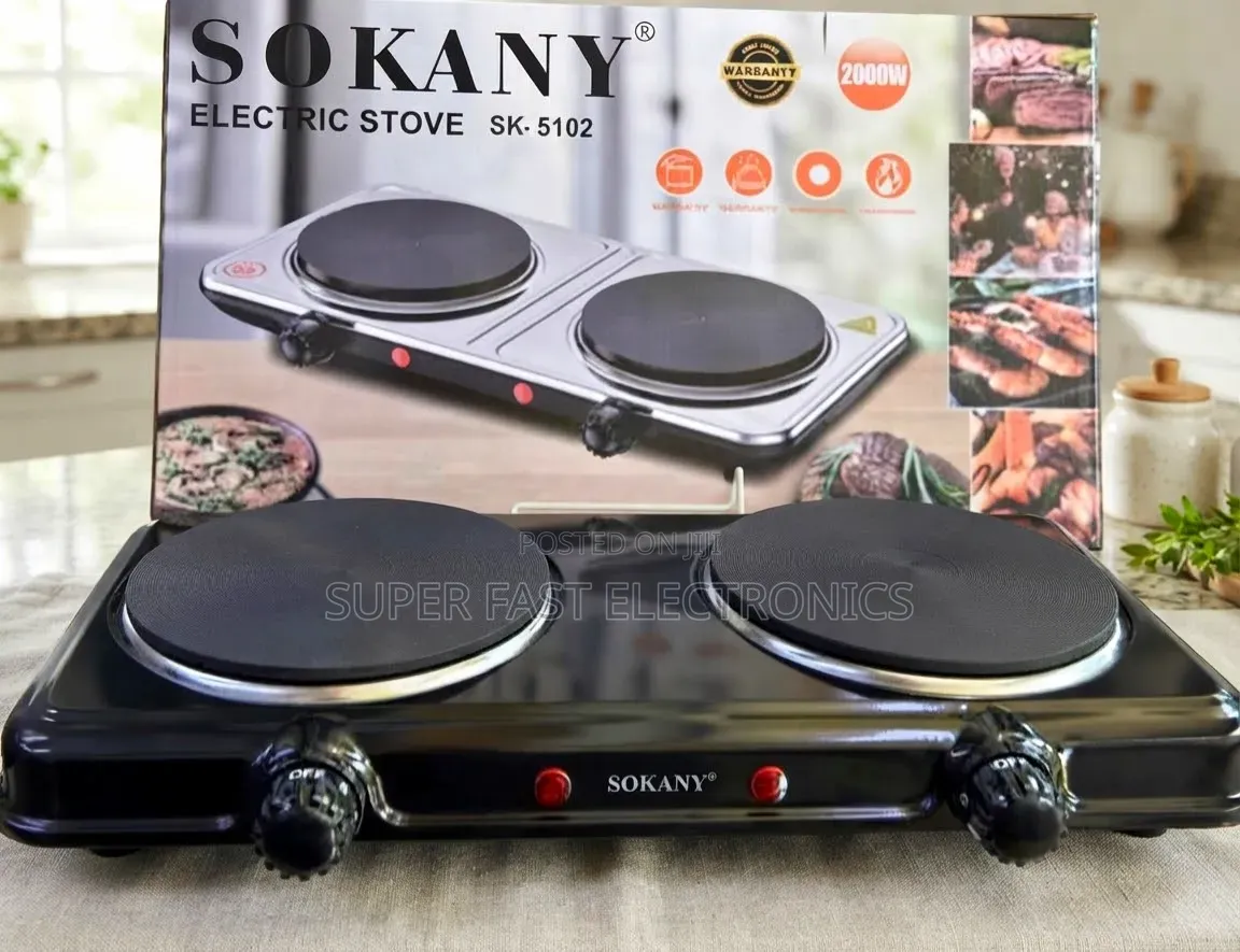 Sokany Electric Stove Double Burner (Model: SK-5102)