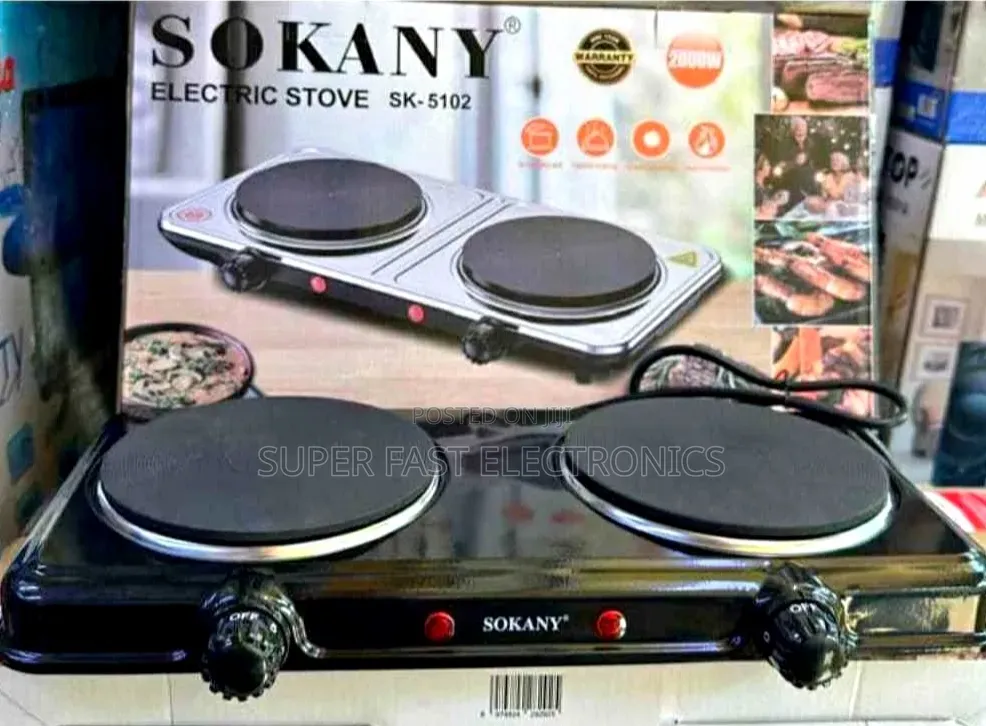 Sokany Electric Stove Double Burner (Model: SK-5102)
