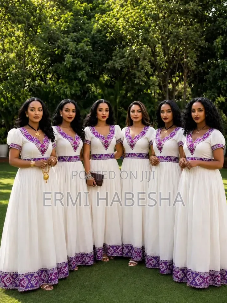 Elegant Ethiopian Habesha Traditional Dress | Handmade Custom Made