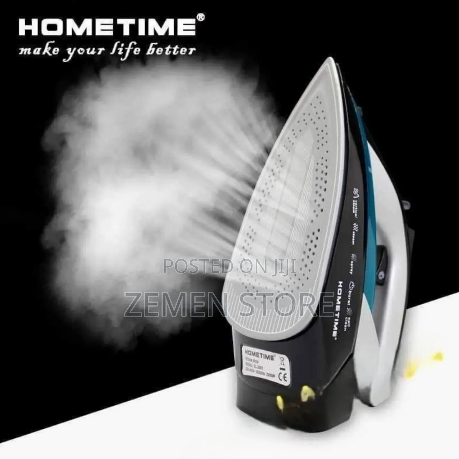 HOMETIME 2200W Ceramic Soleplate Steam Iron