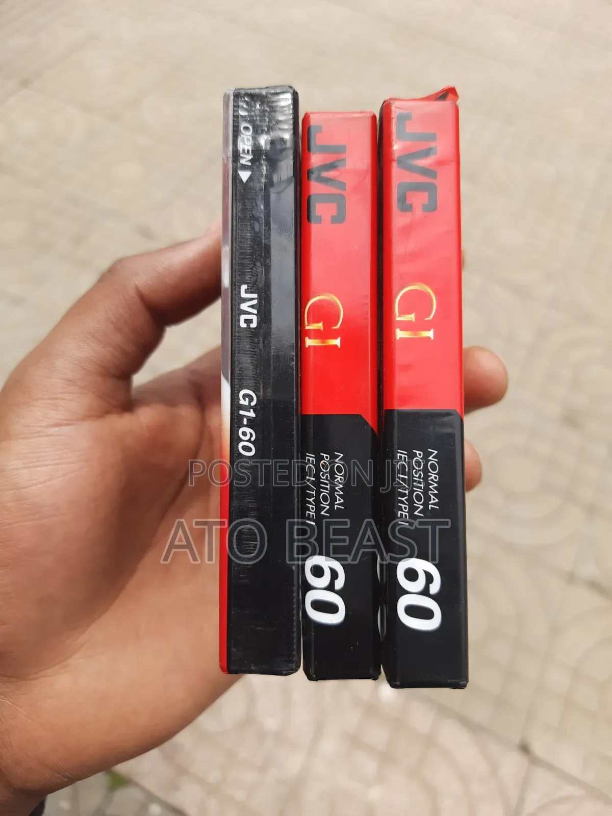 JVC GI-60 Blank Audio Cassette Tape,