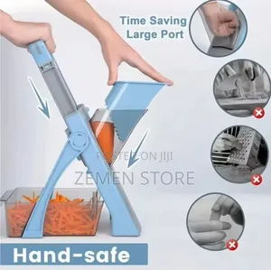 Safe Vertical Mandoline Slicer Vegetable Chopper Multifunctional