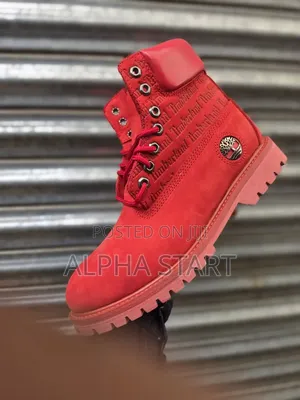 Timberland Titen Red Color High Master Quality Boots Made in USA