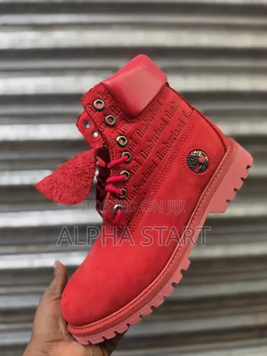 Timberland Titen Red Color High Master Quality Boots Made in USA