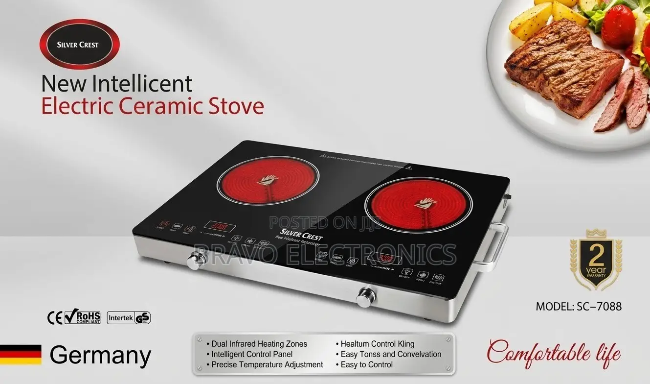 Silver Crest Touch Stove Technology Electric- EUROPE Standard