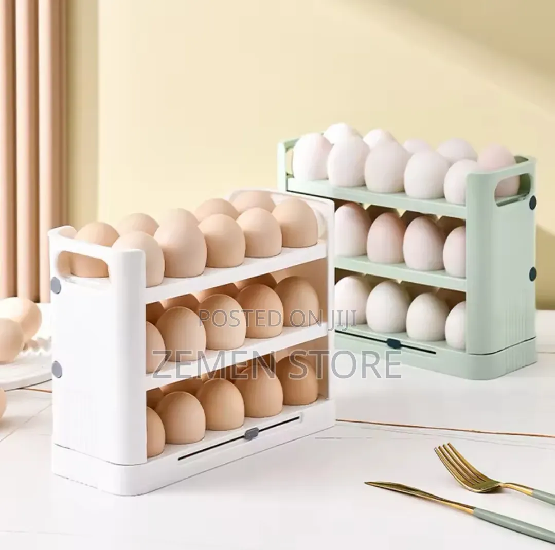 3 Tier Rolling Egg Dispenser Multi Layer Auto Rolling Egg Storage