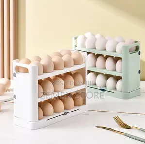 3 Tier Rolling Egg Dispenser Multi Layer Auto Rolling Egg Storage