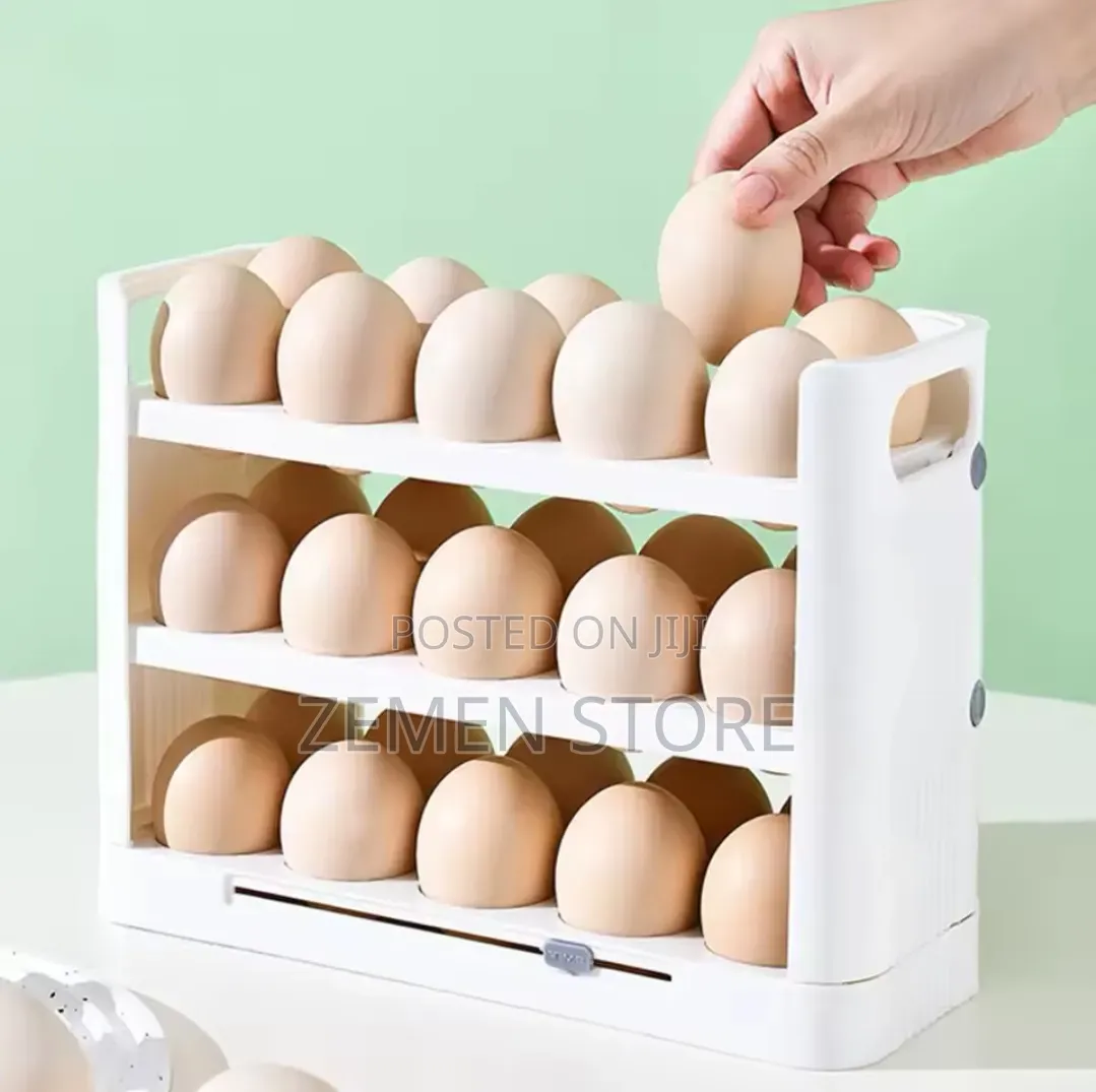 3 Tier Rolling Egg Dispenser Multi Layer Auto Rolling Egg Storage
