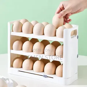 3 Tier Rolling Egg Dispenser Multi Layer Auto Rolling Egg Storage