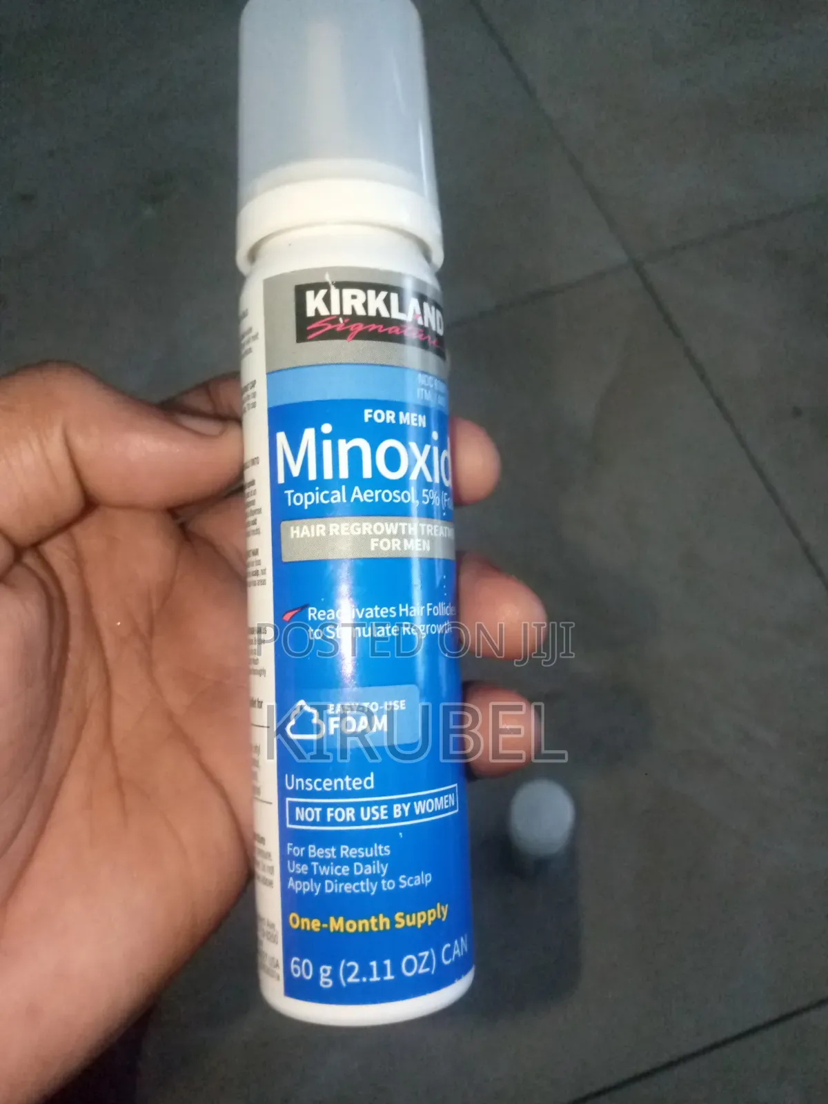 Foam Minoxidil 5% የተፈተነ ውጤት