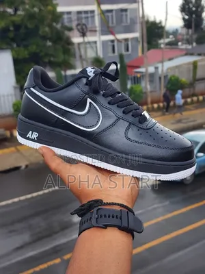 Nike Air Force 1 Black White High Master Quality Shoes Made in Vietnam